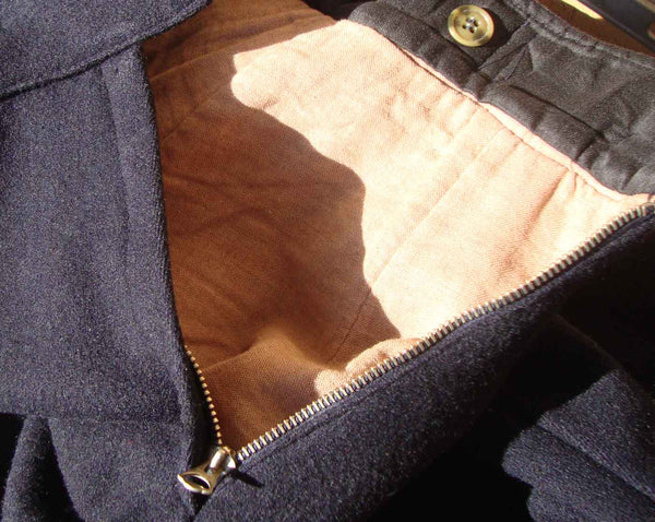 30s Navy Wool Women's Downhill Ski Pants