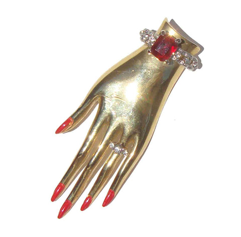 Vintage 80s Butler & Wilson Hand Brooch – Book Piece