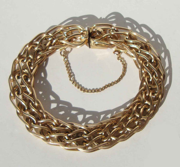 Vintage Gold Filled Chain Link Bracelet