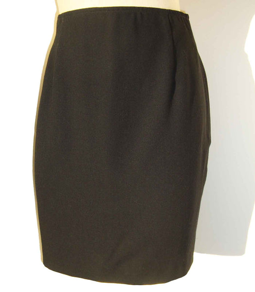 Black Wool Skirt