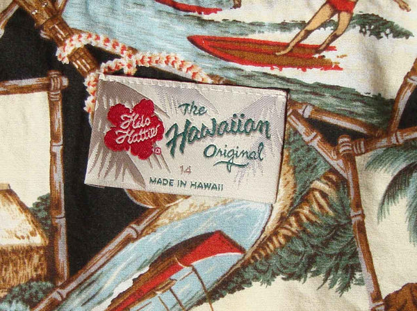 Vintage Hilo Hattie Label - Made in Hawaii