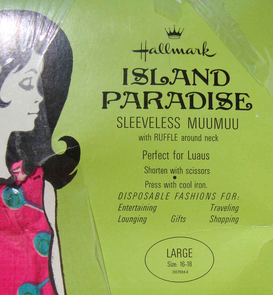 Island Paradise Sleeveless Muumuu - Metro Retro Vintage