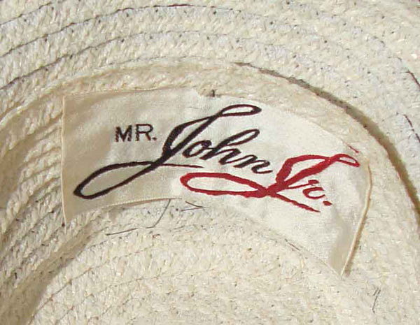 Vintage Mr. John Jr. Hat Label