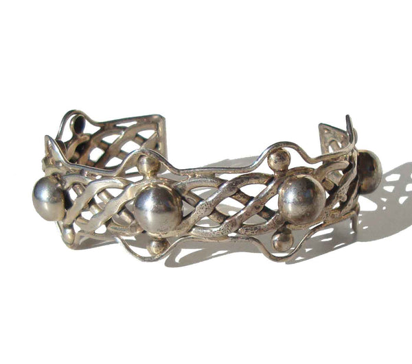 80s Mexican Sterling Bracelet - Metro Retro Vintage