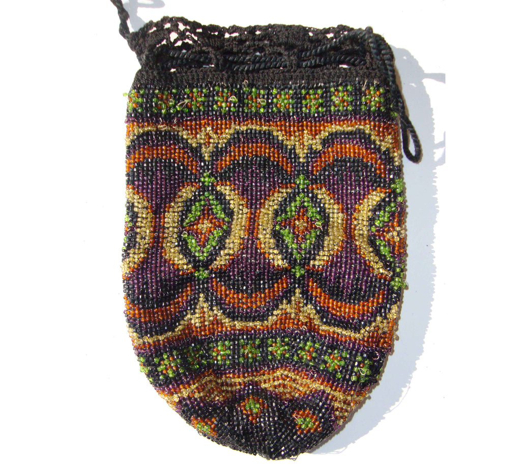 Vintage Beaded Pouch Purse